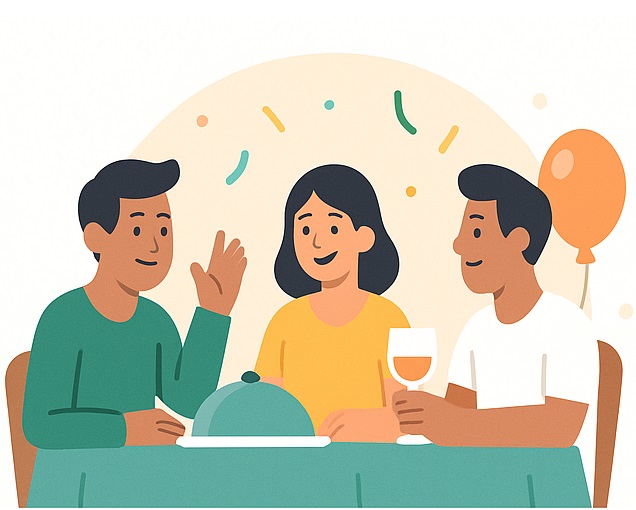 Gastos compartidos en cenas o comidas